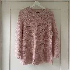 JCrew loose knit ballet pink sweater